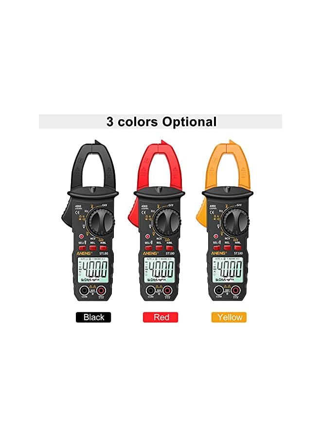 ANENG ANENG Clamp Meter, ST180 4000 Counts Digital Clamp Meter Multimeter Clamp Multimeter Voltmeter Ammeter AC DC Voltage AC t Meter NCV Tester Universal Meter Tester t Clamp Tester -30~1000℃ Temperature  - Image 3