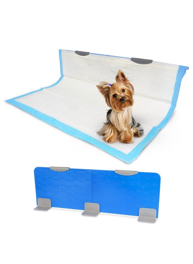PICO Pico Stand Up Vertical Wall Dog Puppy Pee Pad Holder - Indoor Splash Guard for Potty Training - Potty Pad Holder with Easy Clean up for Leg Lifting Small and Medium Dogs Potty Wall  - Image 1