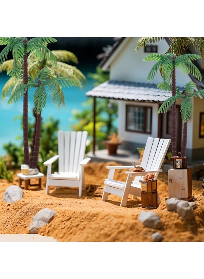Gtziqa Palm Tree Cake Topper, 16 Pcs Mini Fake Palm Tree Decor Miniature Coconut Trees Model Artificial Tropical Rainforest Greenery Plant Decoration for Micro Aquarium Garden Building Landscape Sandbox - Image 5