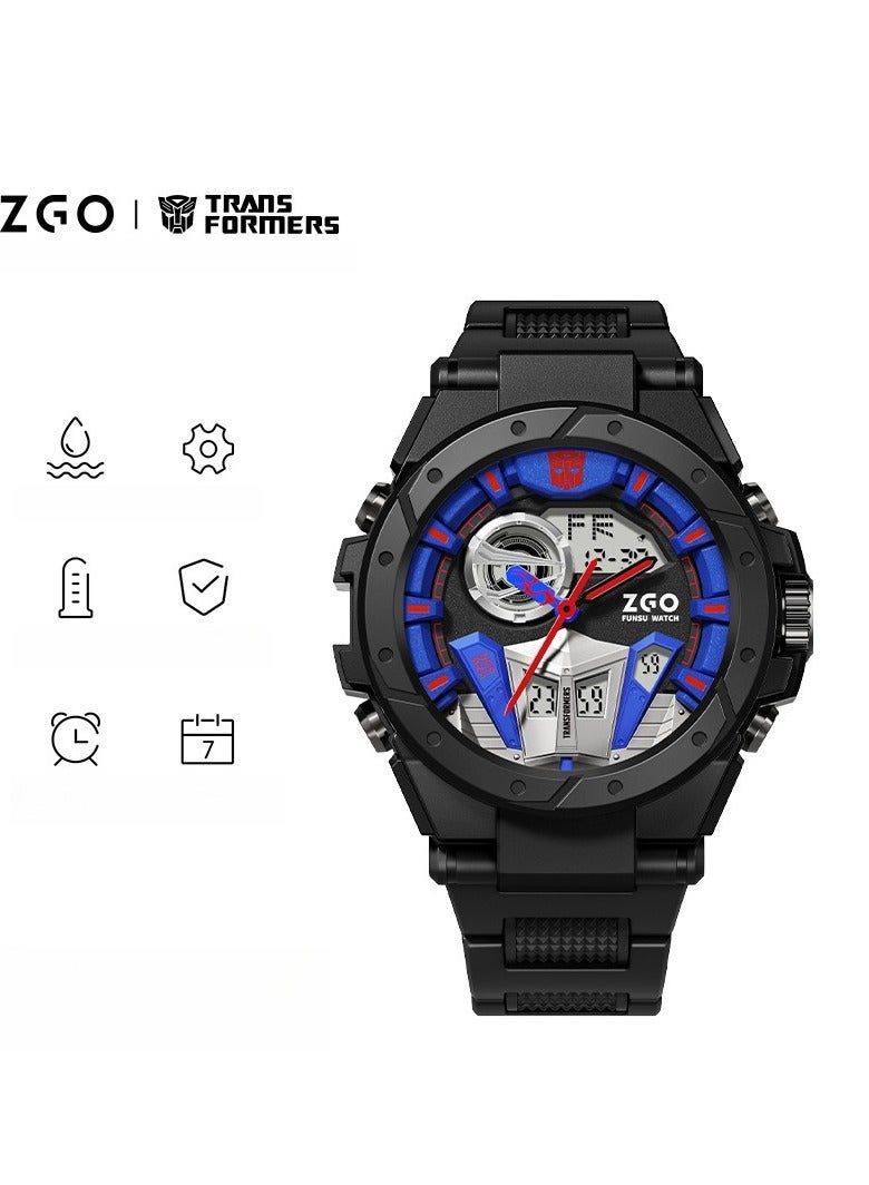 ZGO Co Branded Student Gift Waterproof Night Light Multifunctional Sports Electronic Watch - Image 1