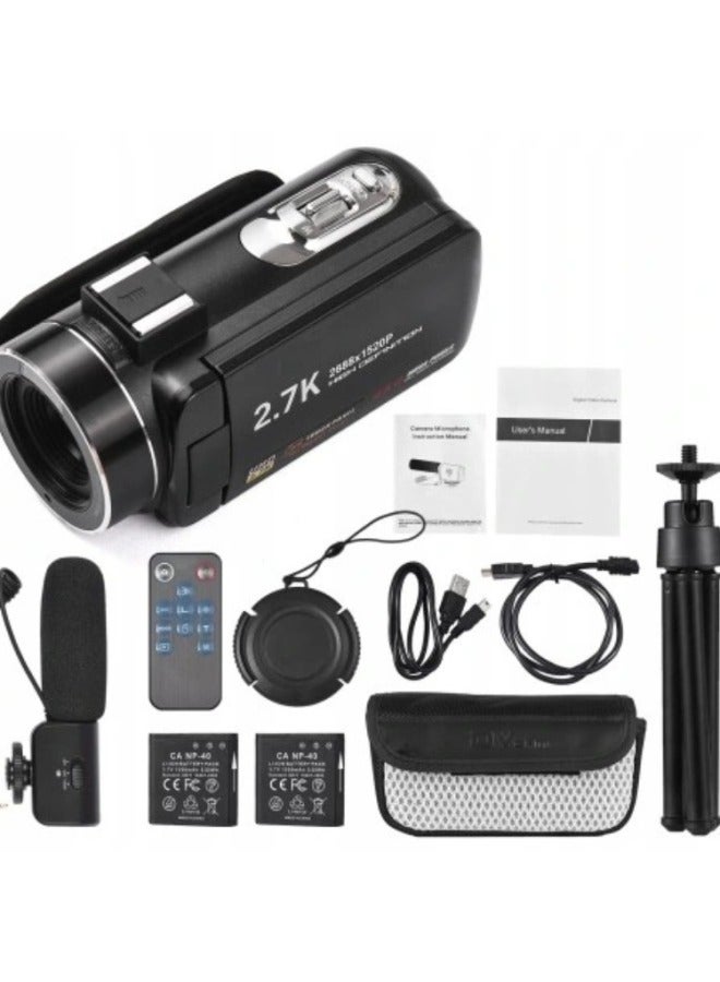 Generic English Version Product 2.7K HD 48 Million Pixel Digital Video Camera Home Travel Camera DV06S-Body Color:Standard Black English + Battery + Charger  - Image 4
