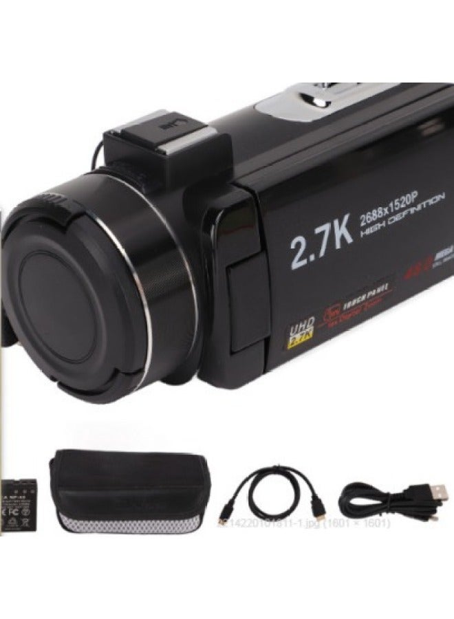 Generic English Version Product 2.7K HD 48 Million Pixel Digital Video Camera Home Travel Camera DV06S-Body Color:Standard Black English + Battery + Charger  - Image 5