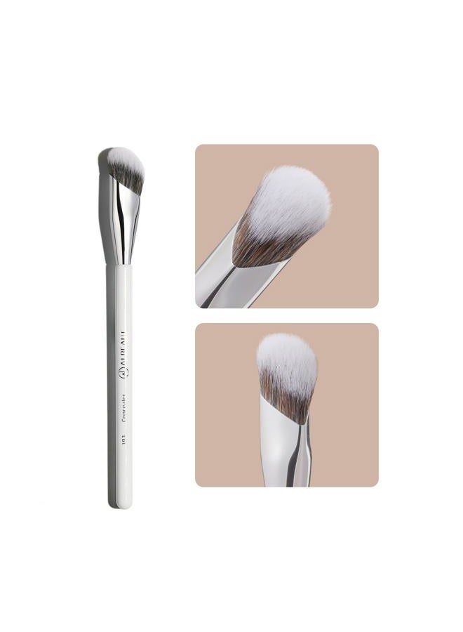 Albeaut Concealer Brush, Angled Under Eye Makeup Small Foundation Precision Face Blending Brush (193 concealer brush) - Image 1