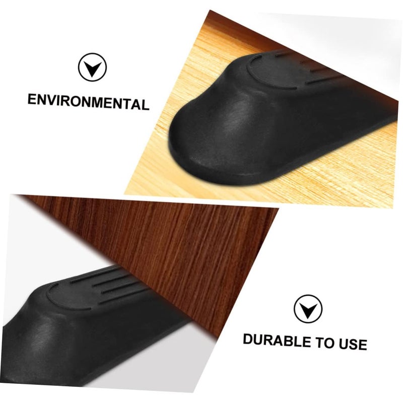 MySouqEg | 2 Door Stops Door Buffers for Home Bathroom Non-Slip Design Wear-Resistant Material Prevent Slamming Finger Injuries (Black) - Image 2