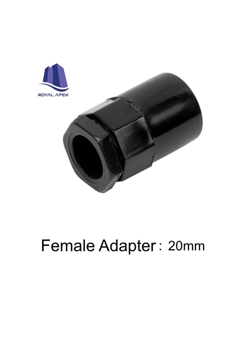 PVC Electrical Conduit Pipe & Fittings for Indoor and Outdoor Electrical Wiring and Cabling (Pack of 10) (20mm, Adapter)  - Image 2