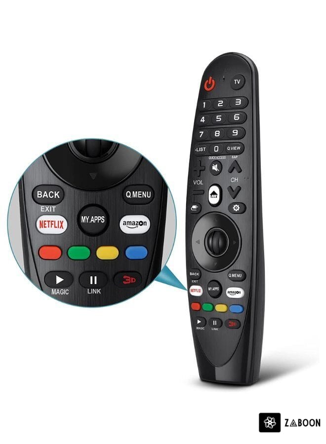 Zaboon Universal Remote Control for LG Smart TV Magic Remote Replacement, with Buttons for Netflix Prime Video with voice and mouse Function