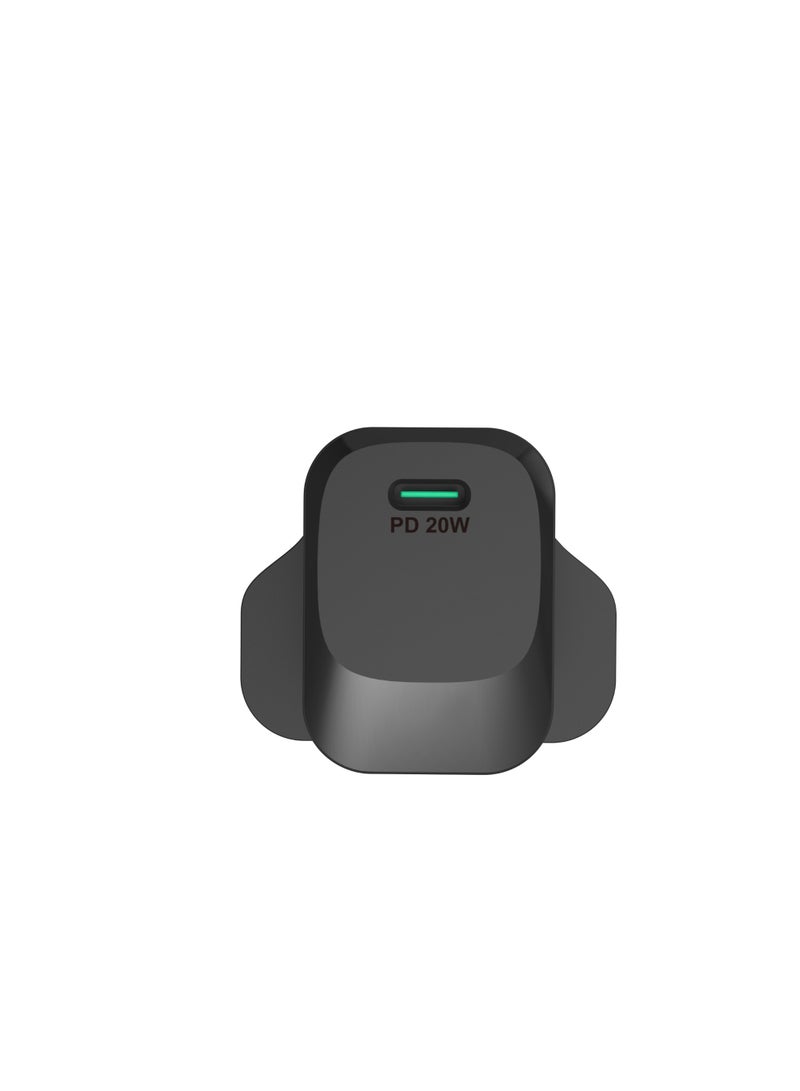 بي فول شاحن جداري bFull بقوة 20 واط – شحن سريع Power Delivery، شاحن ذكي آمن بمنفذ USB-C، متوافق مع أجهزة iPhone وAndroid - Image 2