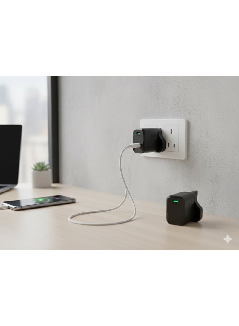 بي فول شاحن جداري bFull بقوة 20 واط – شحن سريع Power Delivery، شاحن ذكي آمن بمنفذ USB-C، متوافق مع أجهزة iPhone وAndroid - Image 4
