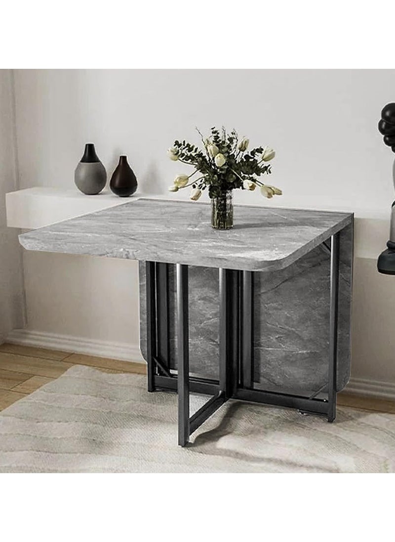 DubaiGallery - Space-Saving Folding Dining Table – Extendable, Multifunctional with Adjustable Feet, Perfect for Small Spaces - Image 1
