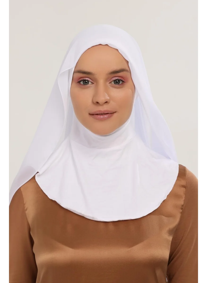 Altobeh Ready Practical Luxury Neck Collar Bonnet Chiffon Shawl