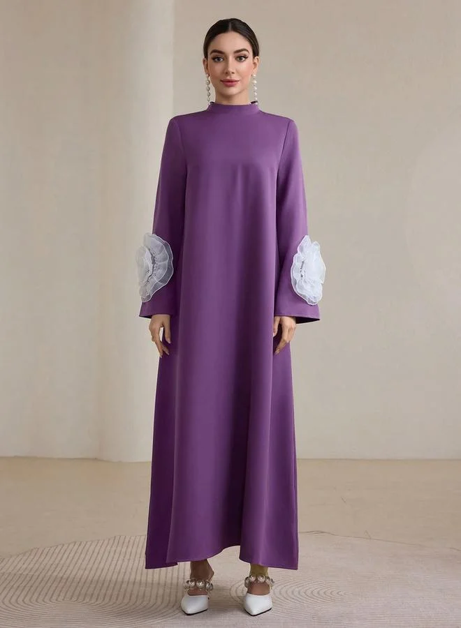 تايك تو جلابية بكشكشة وتفاصيل زهور