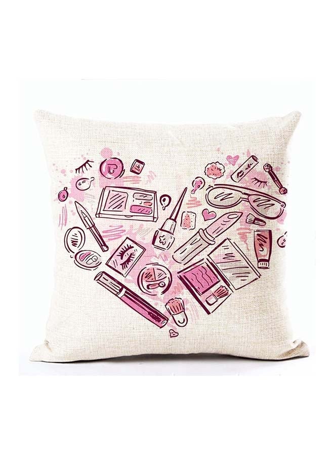 NIBEMINENT Groovy Lip Printed Square Cushion Cover Multicolour 45x45cm