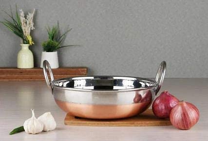BLeaf Stainless Steel-Copper Bottom Kadhai/Frying Kadhai - Image 3