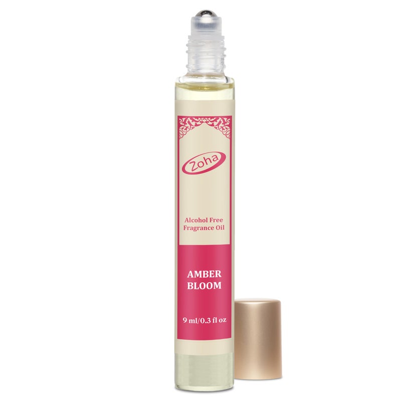 Zoha Amber Bloom - Amber Perfume for Women and Men, Alcohol Free Perfume and Layering Oil, Travel Size Clean Parfum, 9ml Roller - Image 1