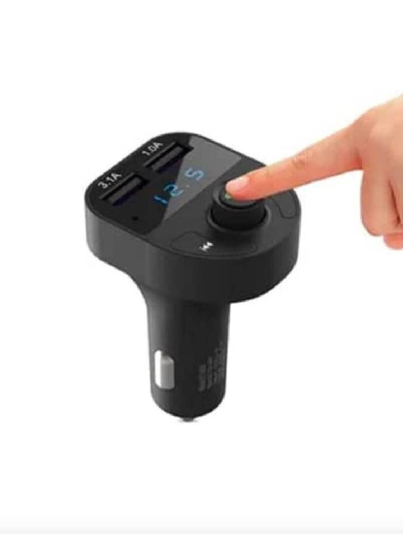 Earldom Bluetooth FM Transmitter Fast Car Charger - Image 2