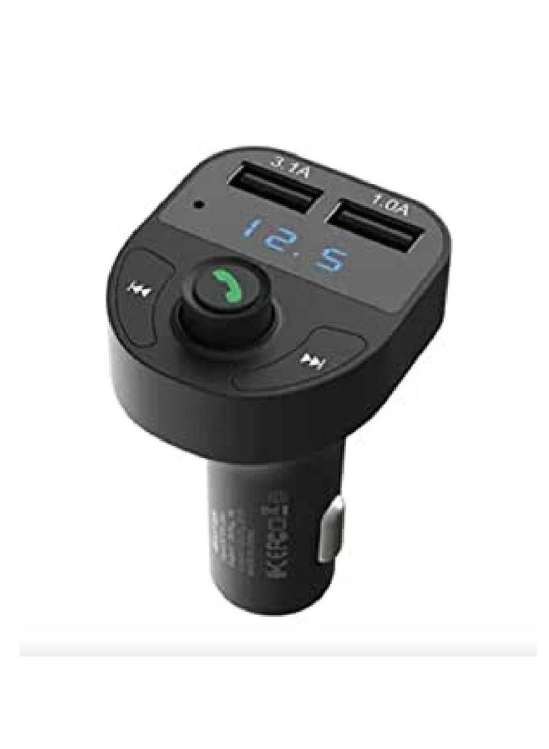 Earldom Bluetooth FM Transmitter Fast Car Charger - Image 1