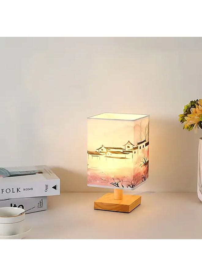 مصباح سريري LED يعمل بالطاقة عبر منفذ USB مع نقش الخط الصيني، مصباح مكتبي حديث بسيط - Image 5