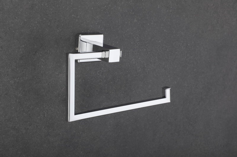 Boniry Stainless Steel Towel Holder | Towel Hanger, Napkin Holder for Washbasin Tabletop and Kitchen | Ideal for Bathroom Accessories (Square)