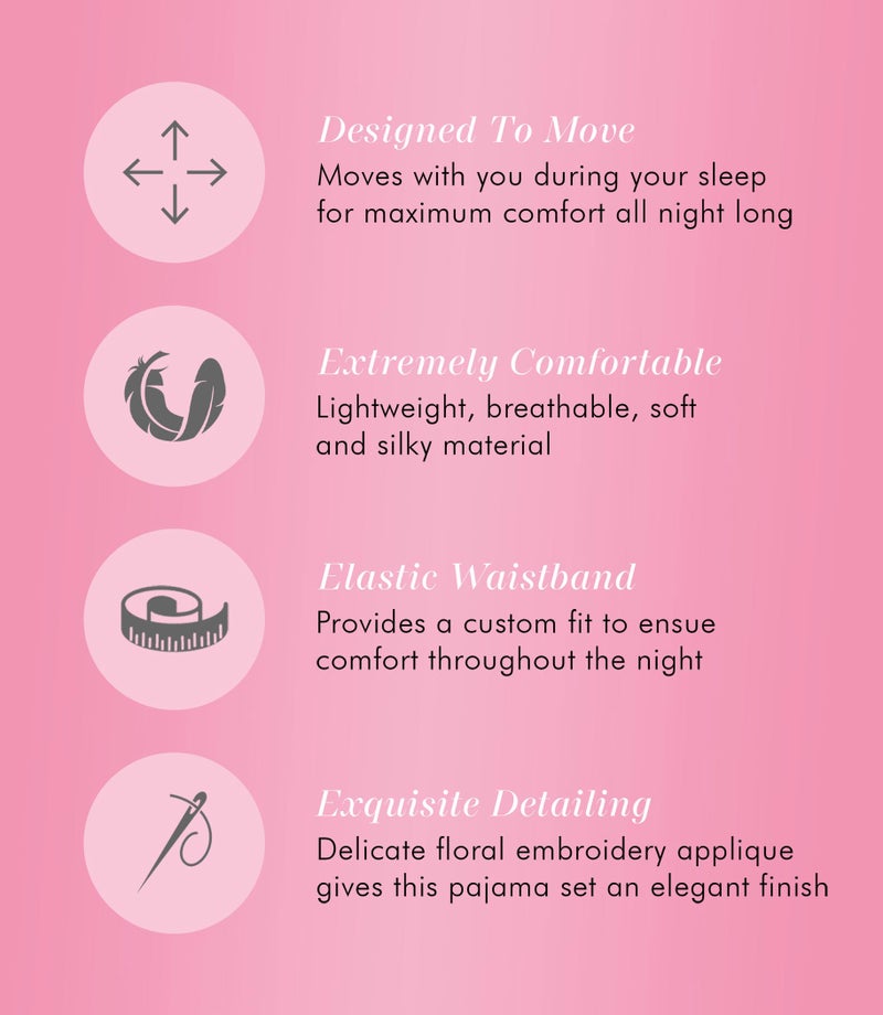 Exquisite Form Women's 90107 Nylon Tricot Short Sleeve Matching Pajama Set - Image 3