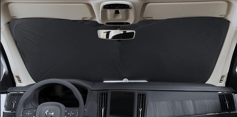 Autotech Park مظلة شمس قابلة للطي من Autotech Park متوافقة مع BMW X6 SUV موديل 2015-2019، عاكسة للأشعة فوق البنفسجية وسهلة التخزين، ونظارة زجاج أمامي مخصصة للسيارة - Image 1