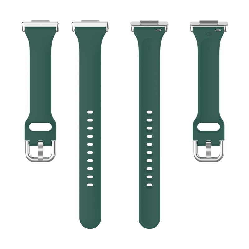 erorex For Huawei Watch Fit 2 Small Waist Silicone Watch Band, Size:L(Green) - Image 2
