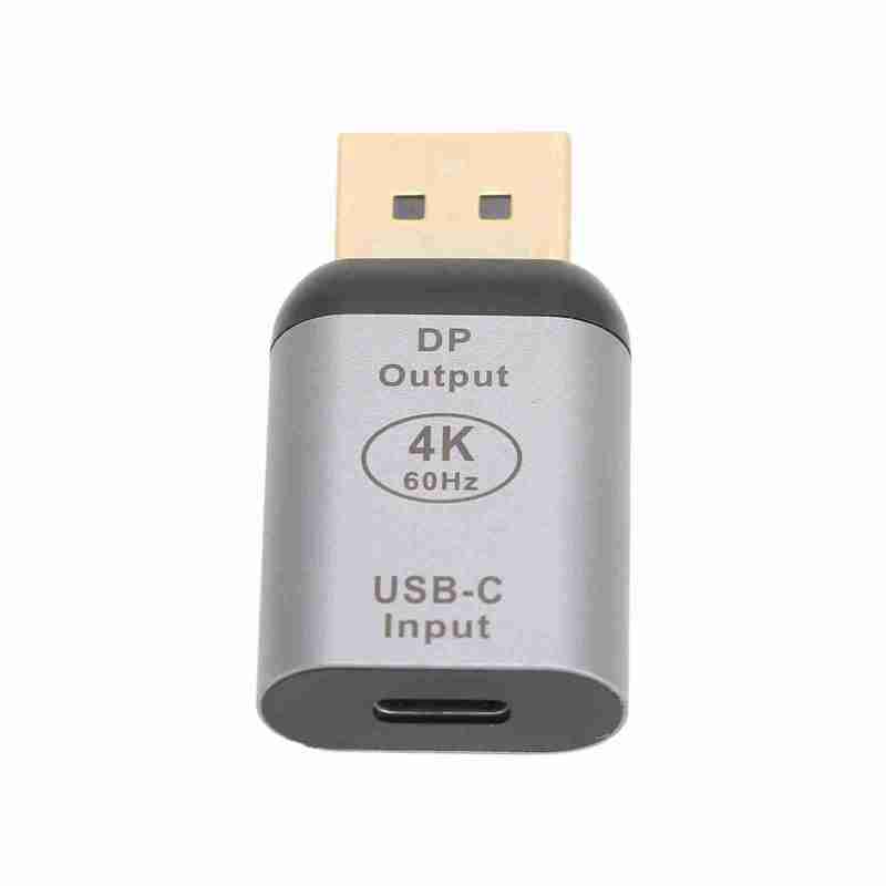 محول USB C إلى DisplayPort بدقة 4K وتردد 60 هرتز متوافق مع OS Tablet Pro وDell XPS وSurface Book 2 - توصيل وتشغيل لأجهزة التلفاز والشاشات وأجهزة العرض - هيكل صغير من الألومنيوم لنقل الفيديو والصوت - Image 5