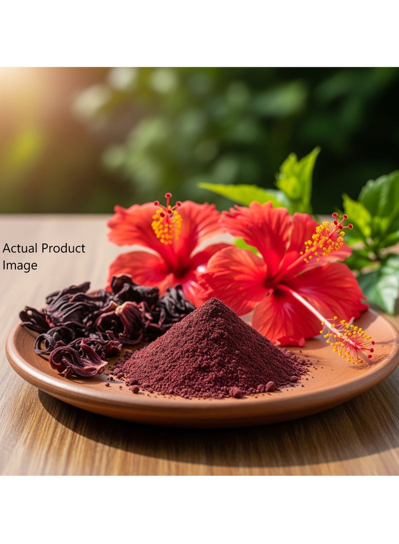 Accessories 22 Hibiscus Powder (250gm) â€“ 100% Natural & Pure | Promotes Hair Growth, Strengthens Roots & Nourishes Scalp | Supports Healthy, Thicker & Shinier Hair - Image 4