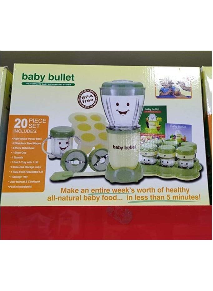 Premium Quality Magic Baby bullet 20 Piece Set Baby Food Blender & Maker)