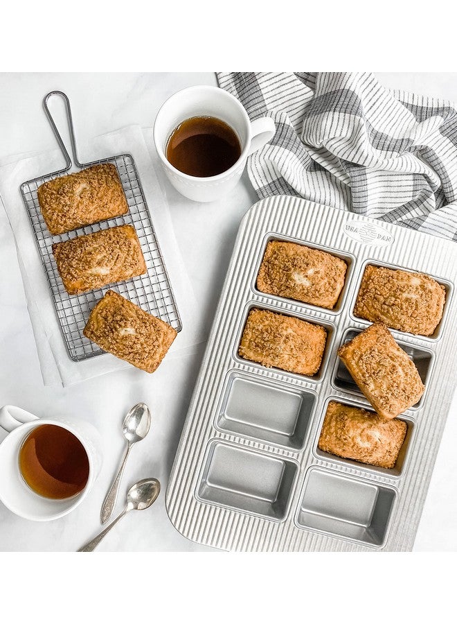 USA Pan Bakeware Aluminized Steel Mini Loaf Pan 8Well - Image 3