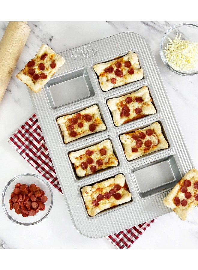 USA Pan Bakeware Aluminized Steel Mini Loaf Pan 8Well - Image 4