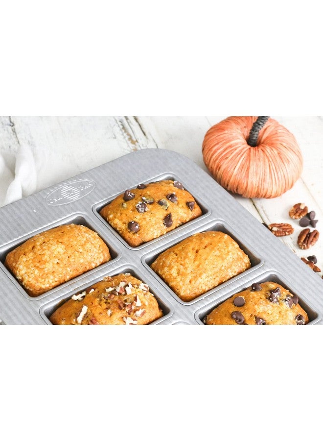 USA Pan Bakeware Aluminized Steel Mini Loaf Pan 8Well - Image 5