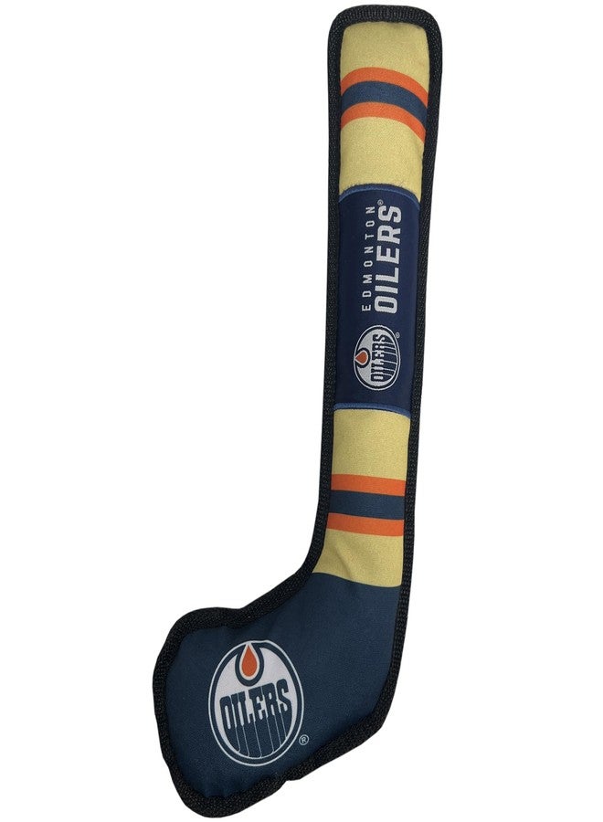 Pets First NHL Edmonton Oilers Stick Toy for Dogs & Cats. Play Hockey with Your Pet with This Licensed Dog Tough Toy Reward! - Image 1