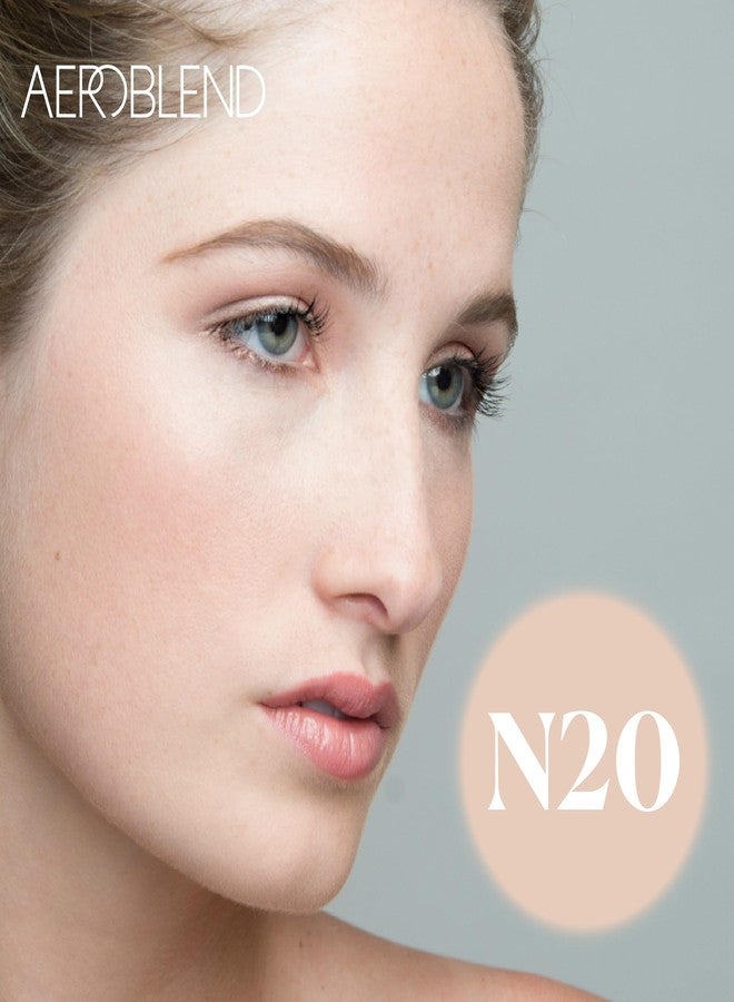 AEROBLEND Airbrush Foundation Makeup (N20) Professional, Water-Based, Buildable, Long-wearing, For all skin types, 1 oz - Image 5