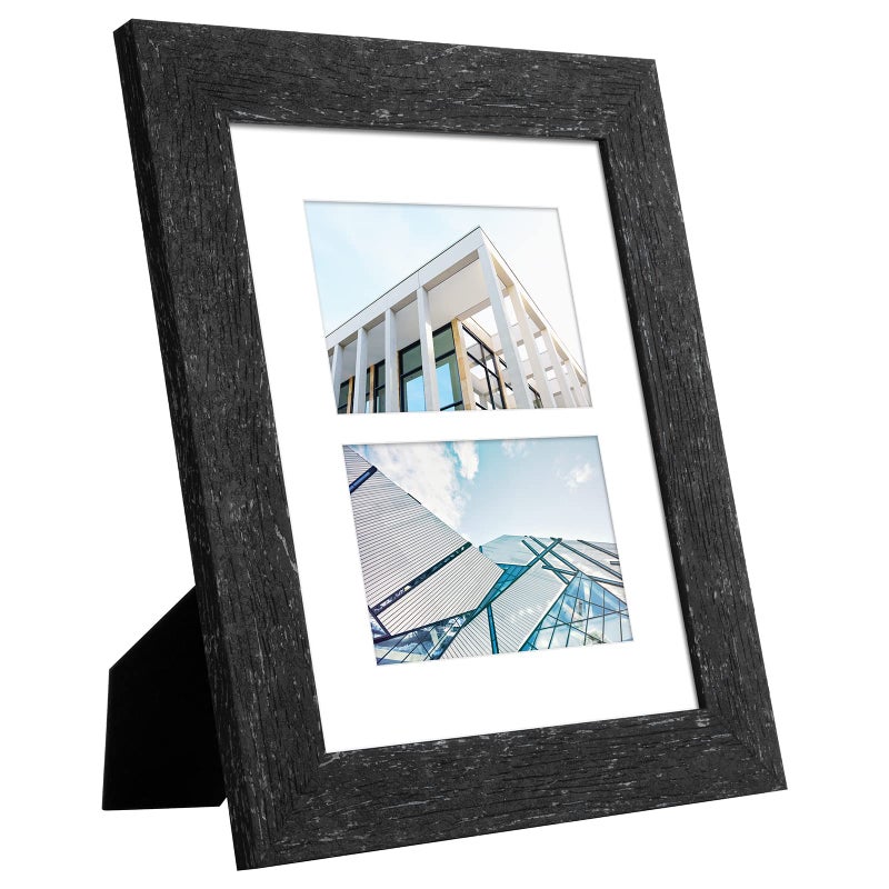 Gaevuian 8x10 إطار الصورة عرض مزدوج 4x6 إطار الصورة مجمعة متعددة الصور مع جدار زجاجي - Image 3