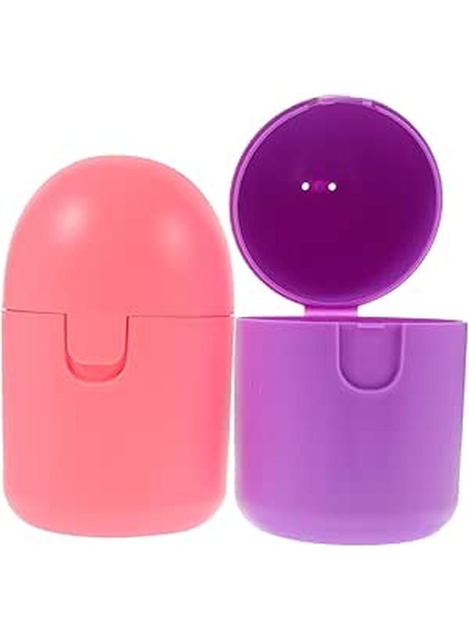 Microwaveable Steamed Disinfection Box For Female Period Accessories Storage Case In Purple And Pink - Image 1