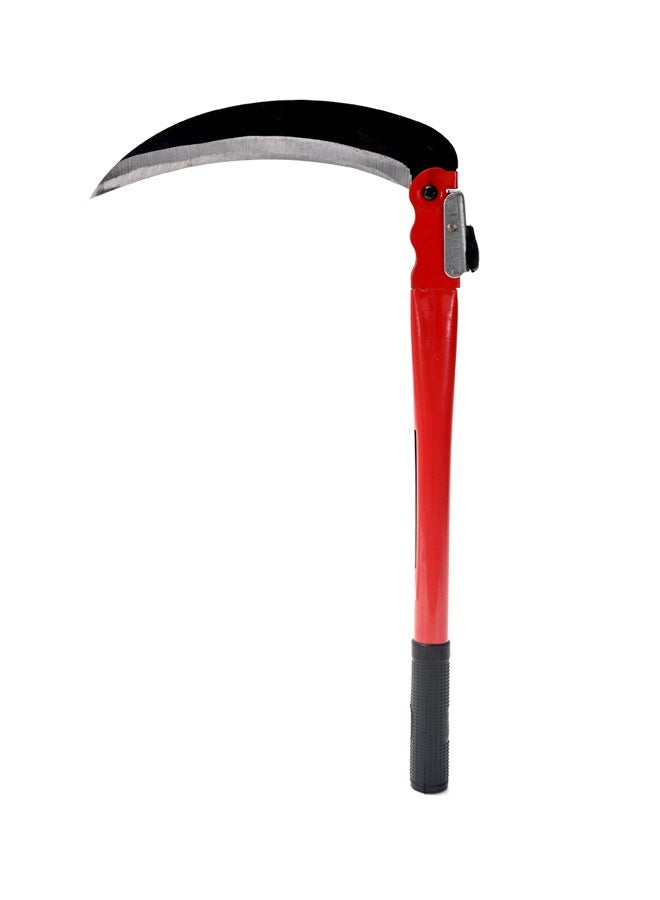 LAWAZIM Folding Grass Sickle - 50cm - Sharp Folding Safety Grass Hand Sickle with Safety Lock and Non-Slip Rubber Handle, Hand Scythe for Weeding, Pruning, Harvesting, and Garden or Farm Maintenance - Image 4