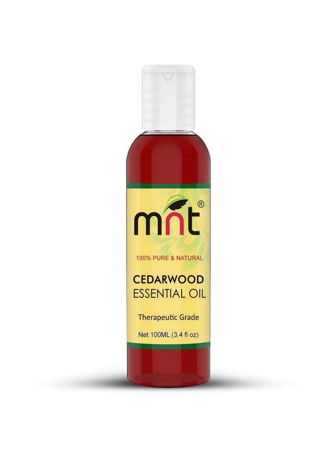 MNT Cedarwood Essential Oil 100% Pure, Natural & Therapeutic Grade for Skin, Hair & Aromatherapy (100ML)