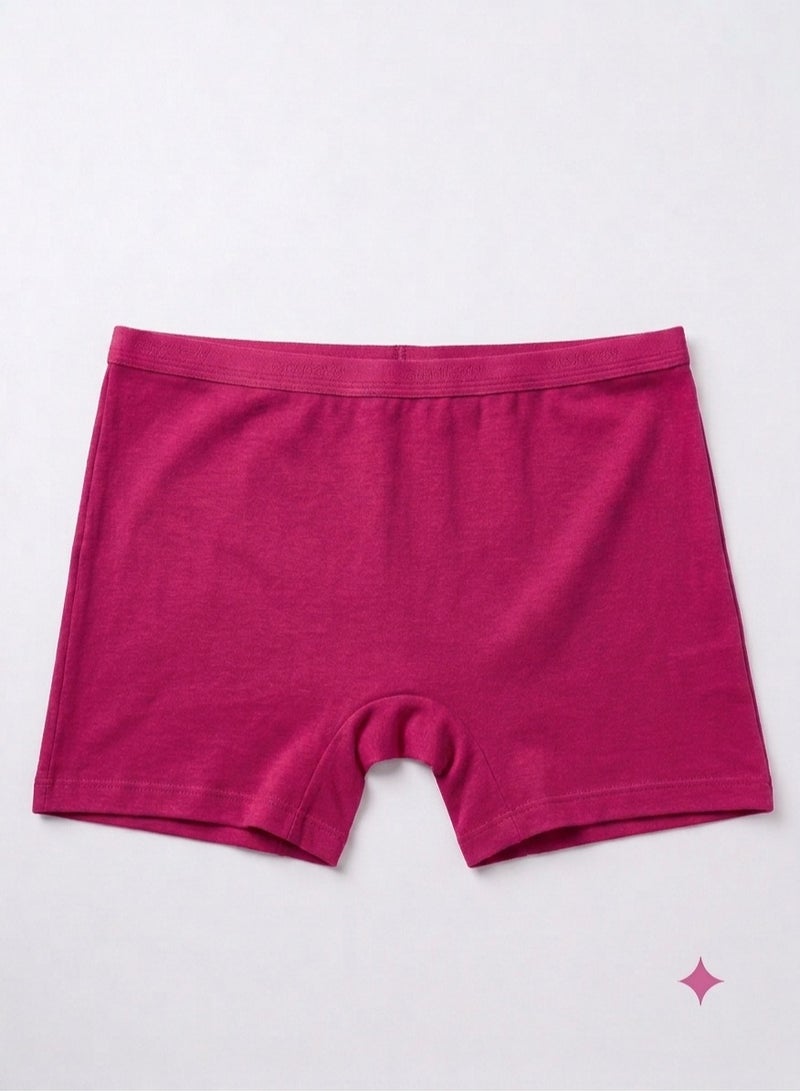 School Pack of 4 Women's Cotton Hot Short Underwear - Image 2