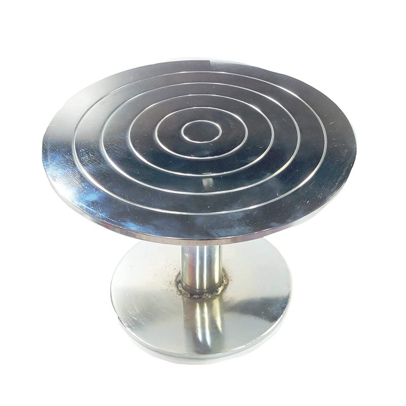 Stainless Steel Turntable Cake Stand 45 cm - Image 1
