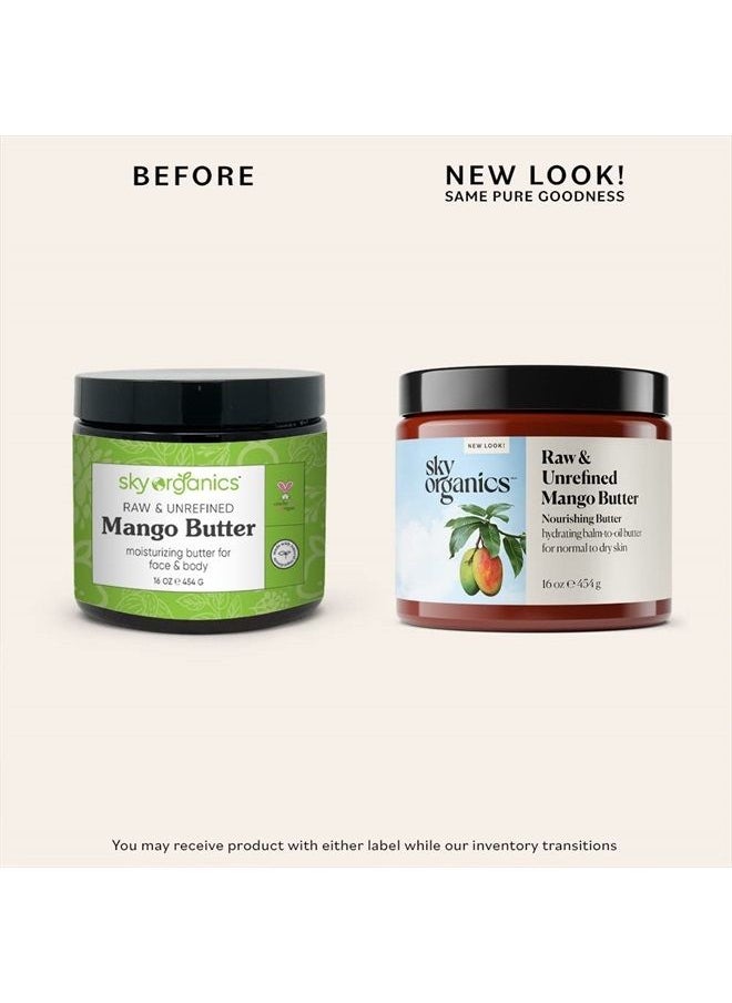 Sky Organics Mango Butter for Body & Face, 100% Raw and Unrefined to Hydrate, Balance & Even Tone 16 Oz.  - Image 4