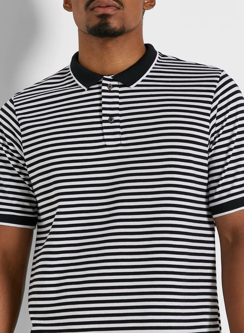Seventy Five Striped Polo Shirt