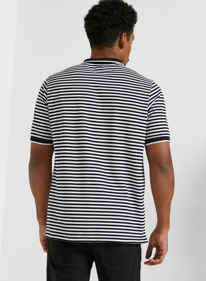 Seventy Five Striped Polo Shirt