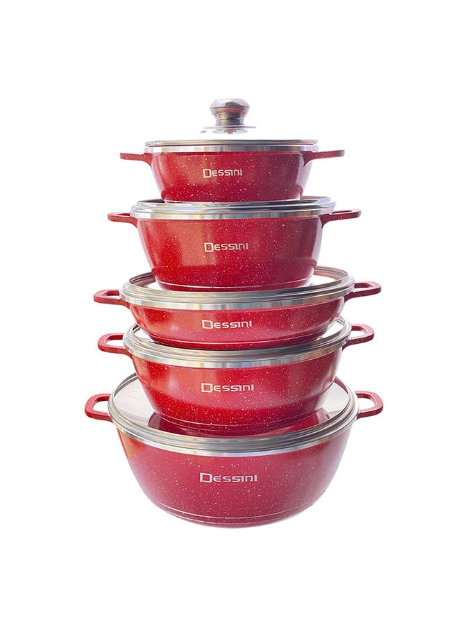 10-Piece Granite Cookware Set