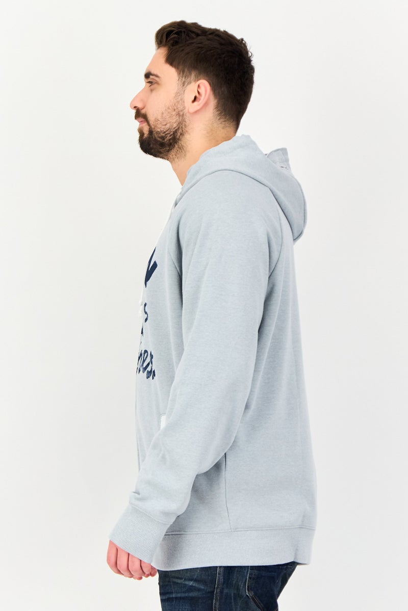 UNDER ARMOUR Men Brand Logo Long Sleeve Hoodie, Grey - Image 2