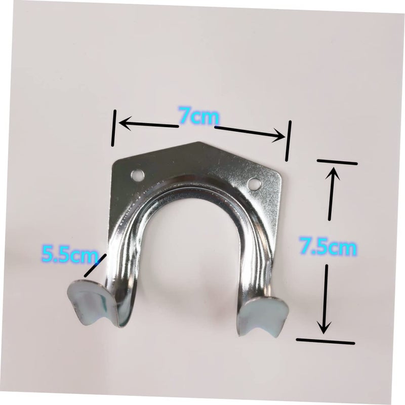 10 Pack Heavy Duty Iron Hooks For Garden Hose Tools Garage Wall Hanging - Image 3