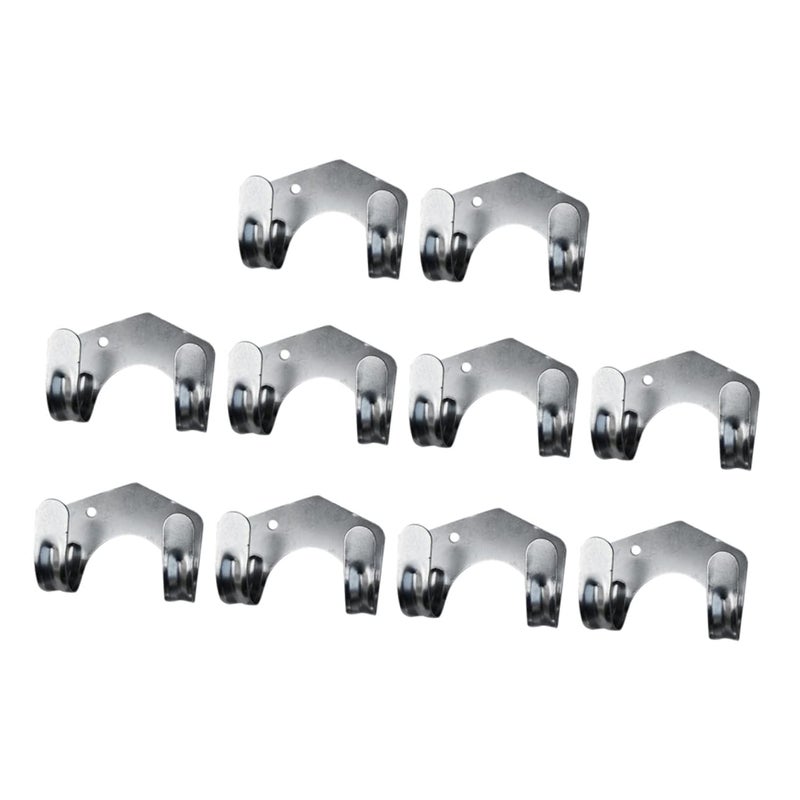 10 Pack Heavy Duty Iron Hooks For Garden Hose Tools Garage Wall Hanging - Image 2