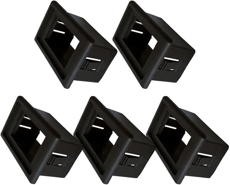 ABS Rocker Switch Housing Set of 5 Black Automotive Electrical Panel Mount - Image 5