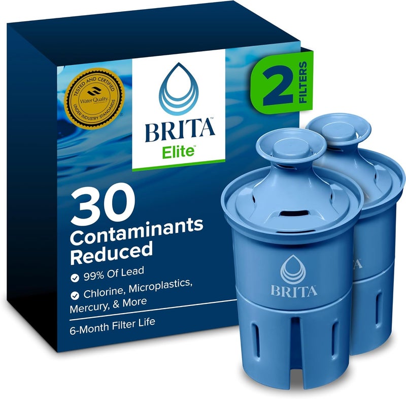 BRITA Longlast Replacement Filters, 2ct, Dark Blue Light durable upgraded substance - Image 1