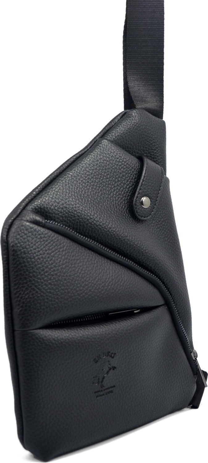 EN Deri EN Leather Black Color Men's Daily Crossbody Shoulder Bag  - Image 1
