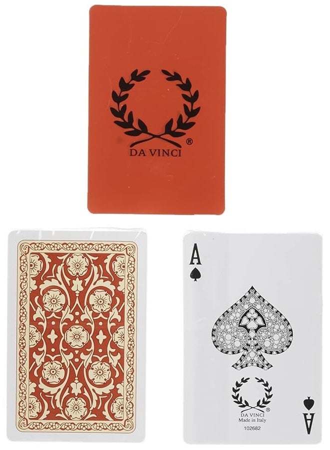 DA VINCI Venezia, Italian 100% Plastic Playing Cards, 2-Deck Set, Bridge Size Regular Index - Image 5